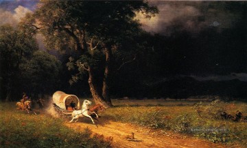  Bierstadt Malerei - Der Ambush Albert Bierstadt